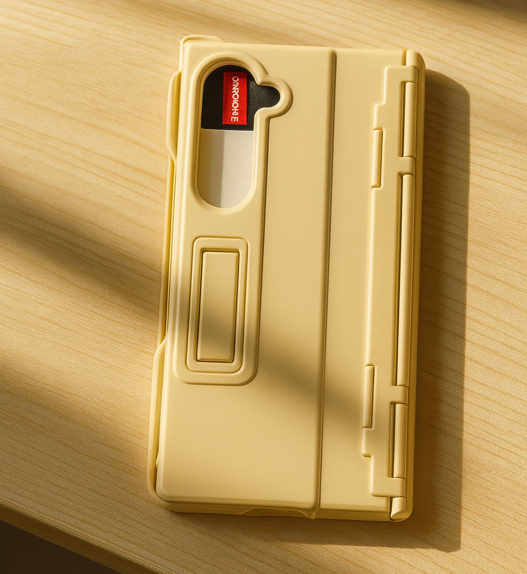 UrbanGrip Leather Folio Hand‑Strap Case